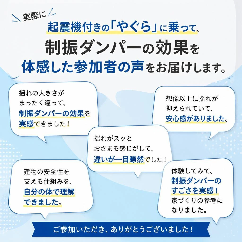 4. 起震機付き「やぐら」での体験レポート