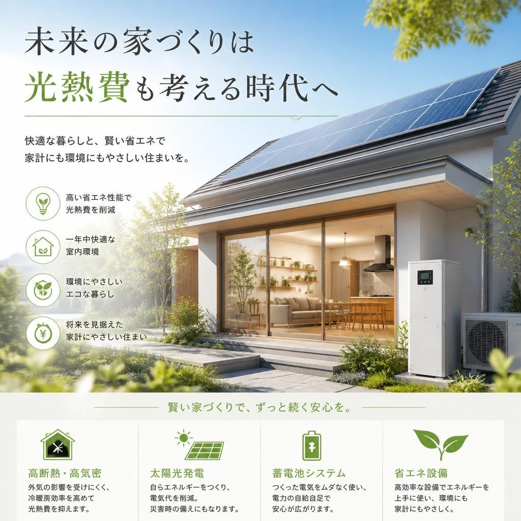 未来の家づくりは光熱費も考える時代へ