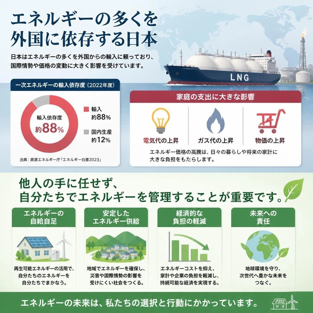 エネルギーを他人任せにしない