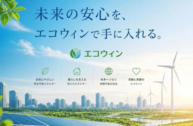 未来の安心を、エコウィンで手に入れる。