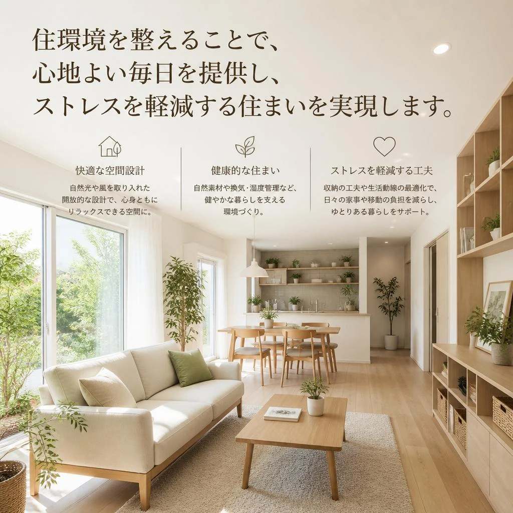 ストレスフリーな空間づくり