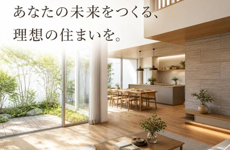 「あなたの未来をつくる、理想の住まいを。」