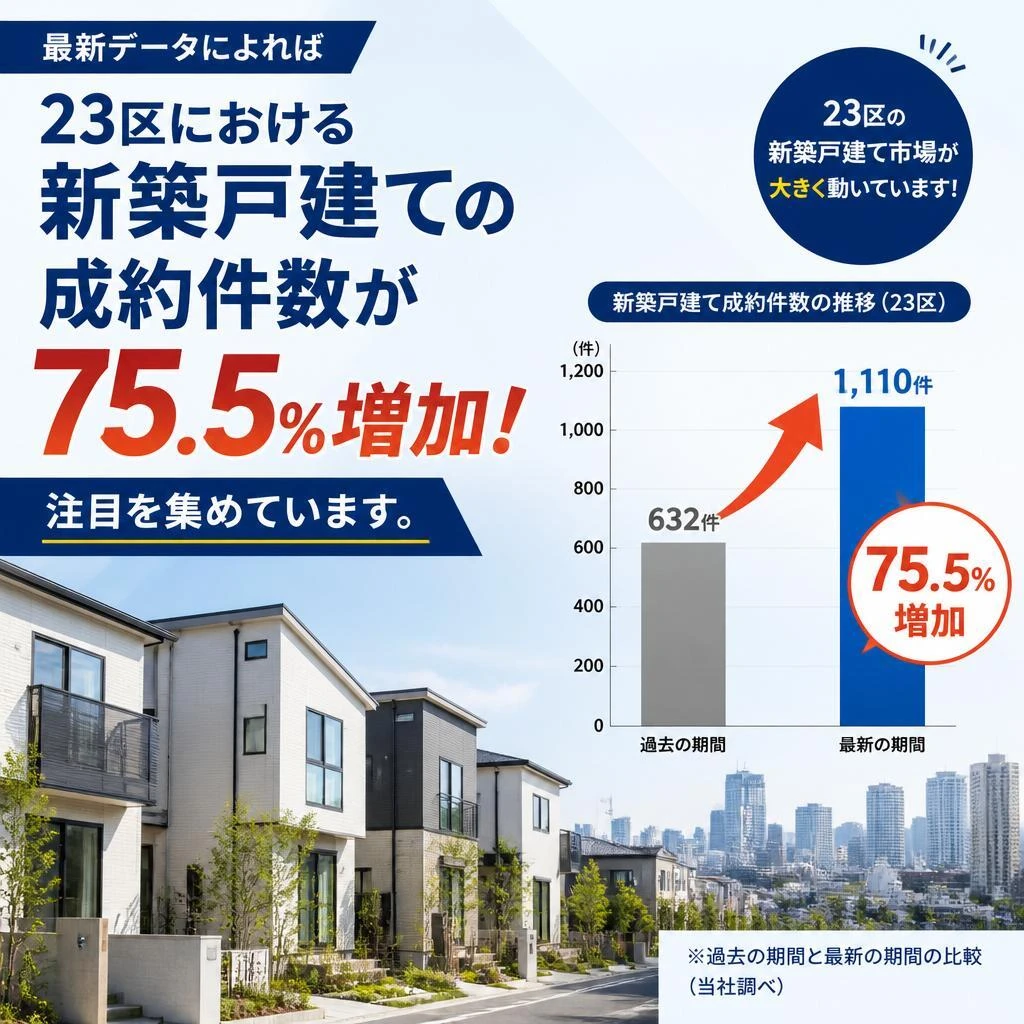 新築戸建ての成約件数増加